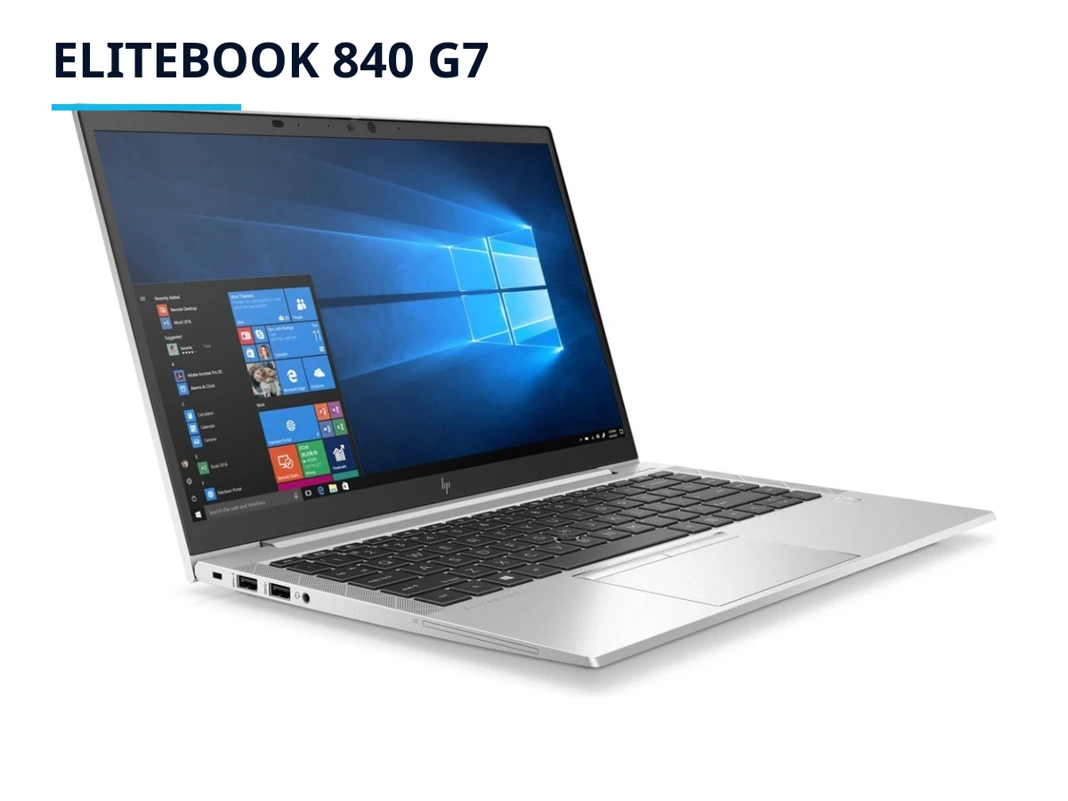 HP EliteBook 840 G7 em fundo branco