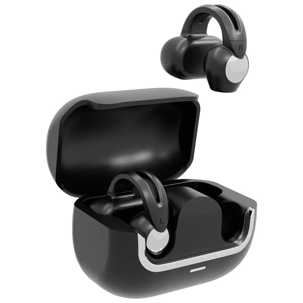 Green Lion GR-22 — Auriculares clip-on, 20h com estojo, Bluetooth 5.4