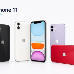 iPhone 11 nas cores preto, branco, roxo e vermelho
