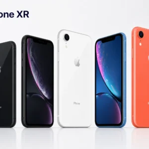 iPhone XR nas cores preto, branco, azul e coral