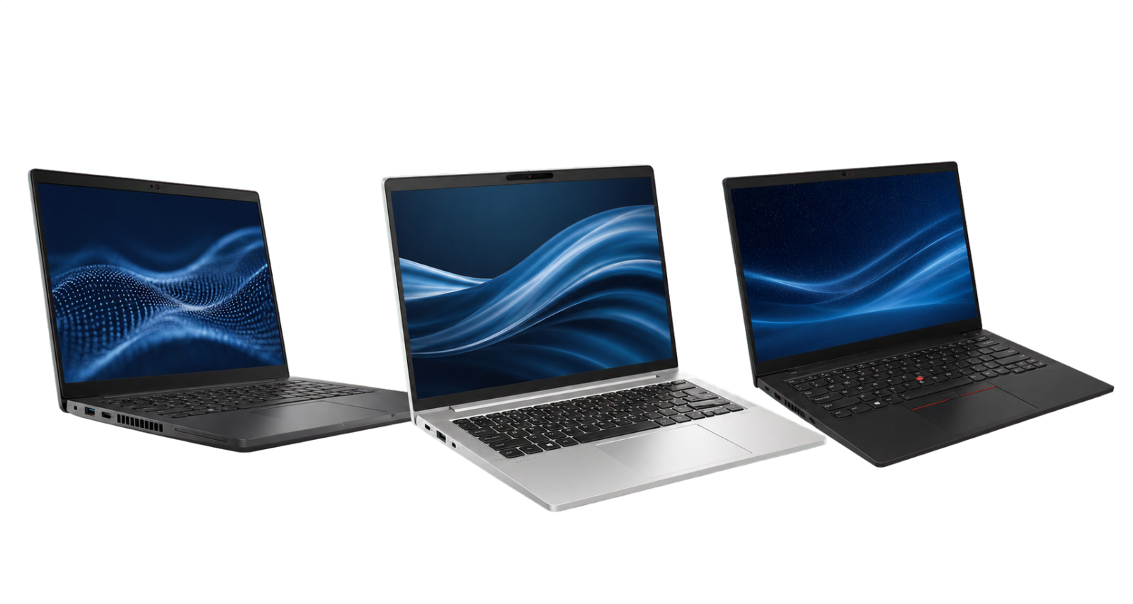 Portáteis profissionais Dell, HP e Lenovo
